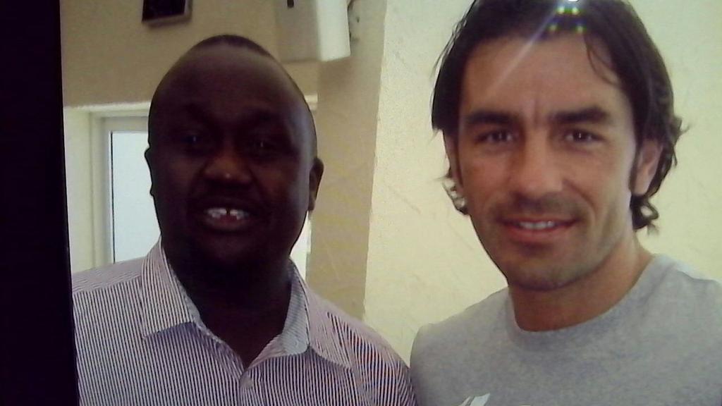 Happy birthday legend robert pires. .great moment with you in doha. 