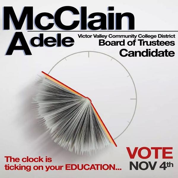 Adelemcclain's tweet image. Vote Adele McClain #Adele4VVC