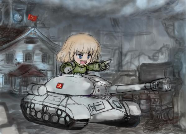 いつか仕上げたいガルパン絵(ノ)ω(ヾ) 描いてる3日後にパソコンが壊れたのはいい思い出。 