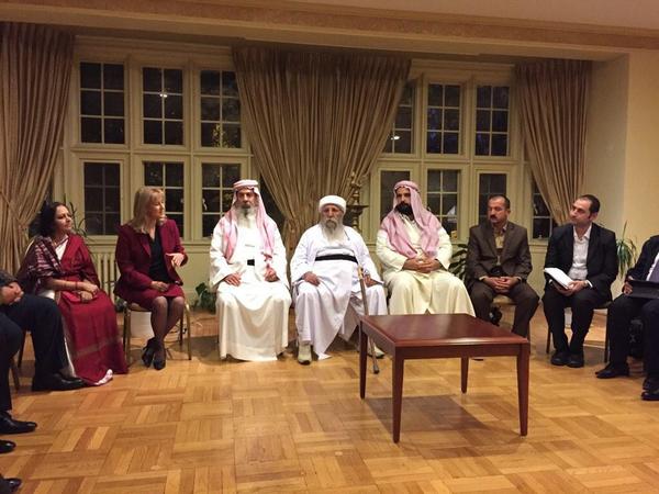 The top Yazidi leaders from Iraq at the Art of Living Centre in Washington DC