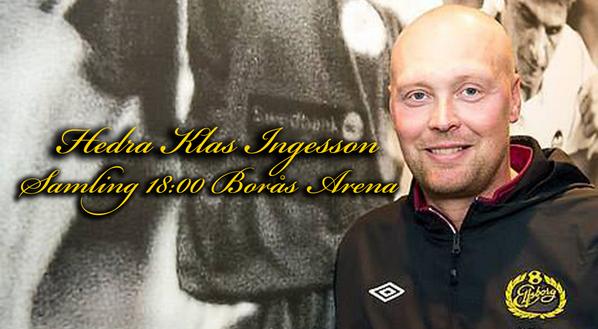 18.00 samlas vi ikväll. RT vidare. #HedraKlasIngesson