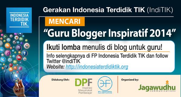 Mohon RT Pak <a href="/nukman/">Nukman Luthfie</a> . Lomba menulis di blog untuk guru berhadiah jutaan rupiah. Info FP: Indonesia Terdidik TIK