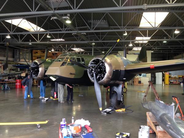 Another step closer to her first flight - Bristol Blenheim getting weighed