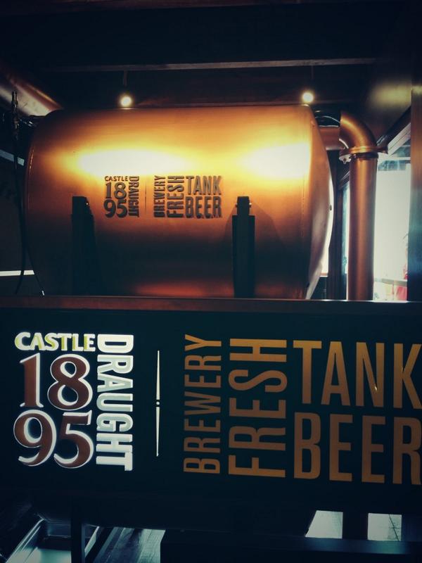DougSaxby's tweet photo. @Ferrymans 1st in Africa @1895Draught straight from Brewery to Bar - fresh as it gets! http://t.co/b4ojhKtOjv"@kevindanielZA