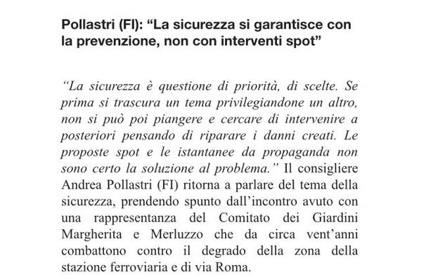 ForzaItaliaER's tweet photo. #Pollastri (FI): “La #sicurezza si garantisce con la prevenzione, non con interventi spot” http://t.co/viPgfAdlw5
