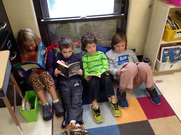 ashfrancke's tweet photo. Enjoying our new reading nook! #champvt http://t.co/HmAXaeiTDy