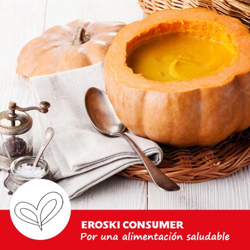 eroskiconsumer's tweet image. En #Halloween no hay por qué desperdiciar las calabazas: con su pulpa podemos preparar una rica crema con queso