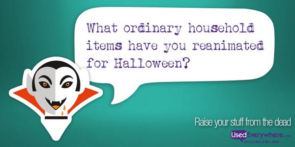 usedregina's tweet image. RT @usedeverywhere: #UsedParty Q4. Do you like to breathe new life into ordinary items? #Halloween #TwitterParty