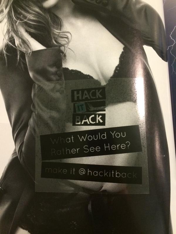 hackitback's tweet image. what would you rather see here? make it @hackitback #women #media #hackitback get ur own at hackitback.com