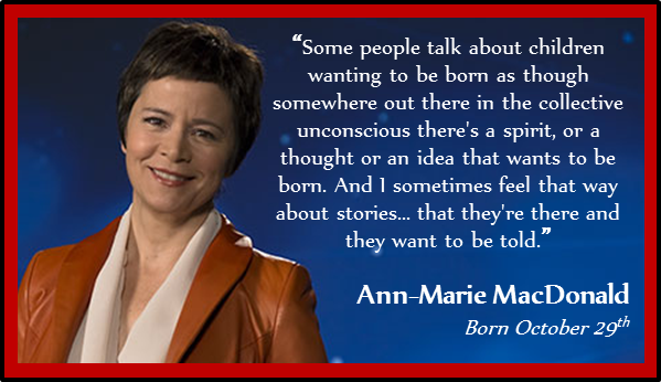 Happy Ann-Marie MacDonald!  