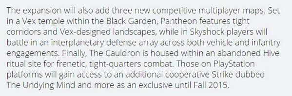 BungieInformer's tweet photo. The Dark Below will also include 3 new multiplayer maps: Pantheon, Skyshock, and The Cauldron. http://t.co/A5s7qBwAv0
