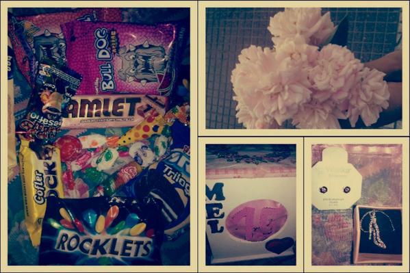 Mel_Gonzzalez's tweet photo. Gracias por estos lindos regalos y por hacerme pasar el mejor cumpleaños de todos, sin duda los amo! #regalo #3eroB http://t.co/fq9VOsZA8V