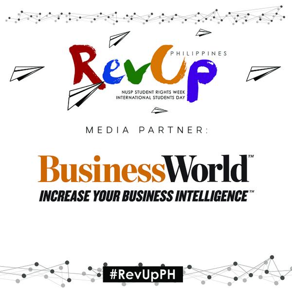#RevUpPH <a href="/bworldph/">BusinessWorld</a> is one of the media partners of REV UP Philippines!  via <a href="/NUSPhilippines/">NUSP</a>