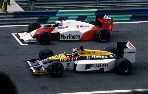 Samuel Guerra Canela Mansell In The Williams Fw11 Prost In The Mclaren Mp4 2c 1986 Portuguese Grand Prix F1 Legend Http T Co Nujgpurjkm