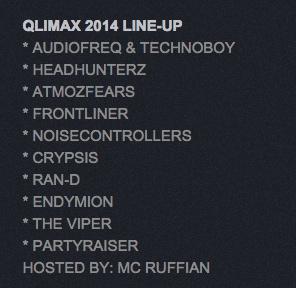 QnitedStates's tweet image. The QLIMAX lineup is out! #Qlimax14 #QL14