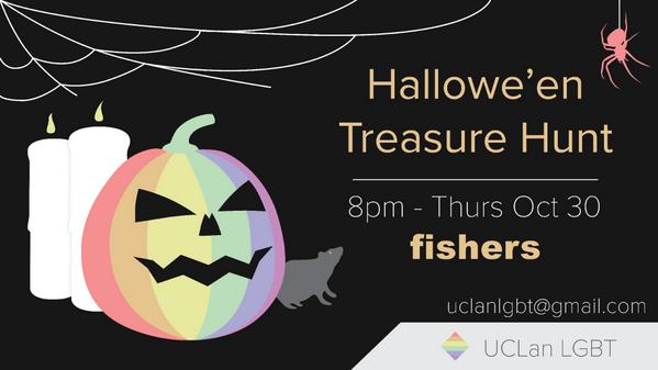 Hey everyone! #Halloween is upon us, and so news about our fancy dress (optional), treasure hunt, #HalloweenSocial: