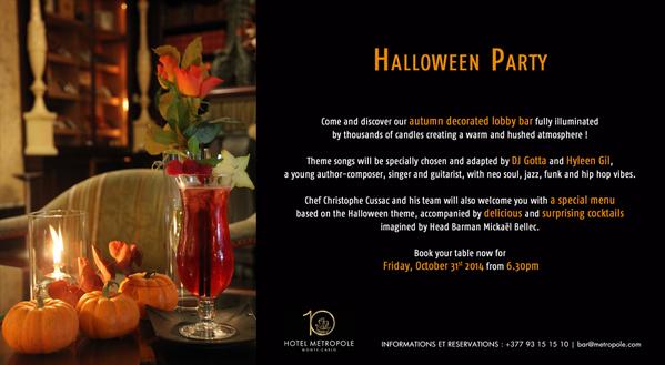 Fancy a nice Halloween Party?
#Halloween2014 #MetropoleMC #Monaco #LuxuryTravel