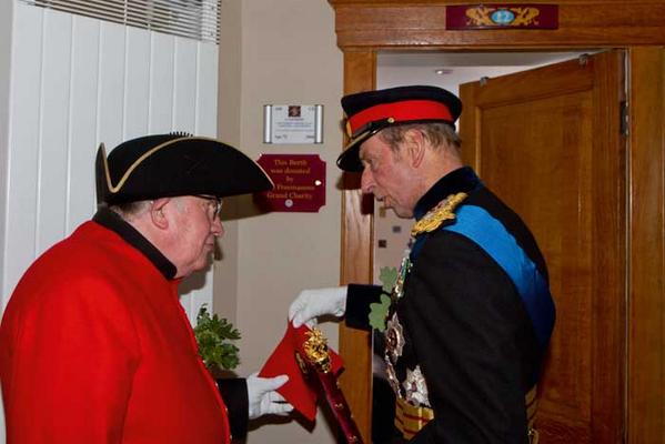 Freemasonry2day's tweet photo. Duke of Kent opens new berth at Royal Hospital Chelsea, funded by £50k from Grand Charity: http://t.co/UVEtpLSCHq http://t.co/3Q4euWvCwj