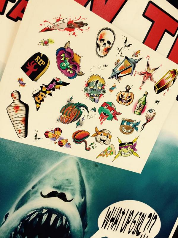 LowTideTattoos's tweet photo. You have till Friday the 31st to take advantage of our Halloween Flash special! Get them while their hot! http://t.co/1dwA4WjmFU