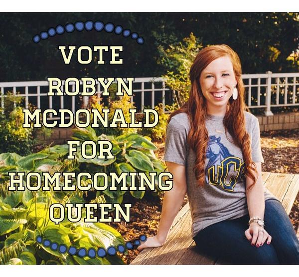 kyhudsonpillar's tweet photo. I VOTED! Did you?! Voting ends tonight! #Robyn4Queen #UCOHomecoming @robynbig @Robyn4Queen http://t.co/lRKlW0WnNm