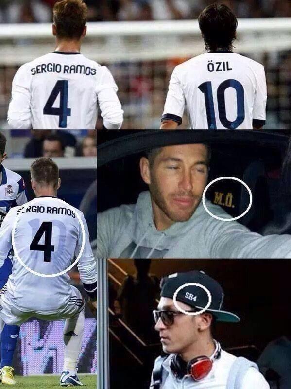 Footballogue's tweet image. [#Image]: Les meilleurs amis ! #Ozil &amp;amp; #SergioRamos