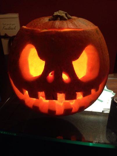 _TheGranary's tweet image. Pumpkins by our staff! #halloweenspirit #CarvingContest