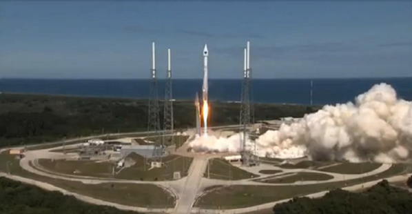 Florida_Today's tweet photo. Miss the #AtlasV launch? Here's our replay: http://t.co/z6hfwsqCla #GPSIIF8 (Photo: @ULAlaunch) http://t.co/nHxpbW4SV8