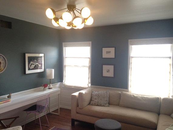 Just listed item! A unique Cluster Orb Chandelier! All of Lucent Light items are custom made! bluecollarauctions.com/beautiful-clus…