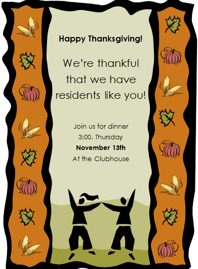 live21oaks's tweet photo. Don't forget to stop by for Thanksgiving Dinner on November 13th @ 3:00pm http://t.co/KkdzWhBmWg