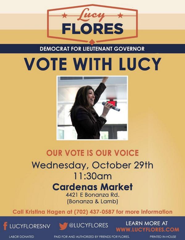 LucyFlores's tweet photo. Heading over to Cardenas to vote! Meet me there! #LF4LG http://t.co/jxL0jvBtSo