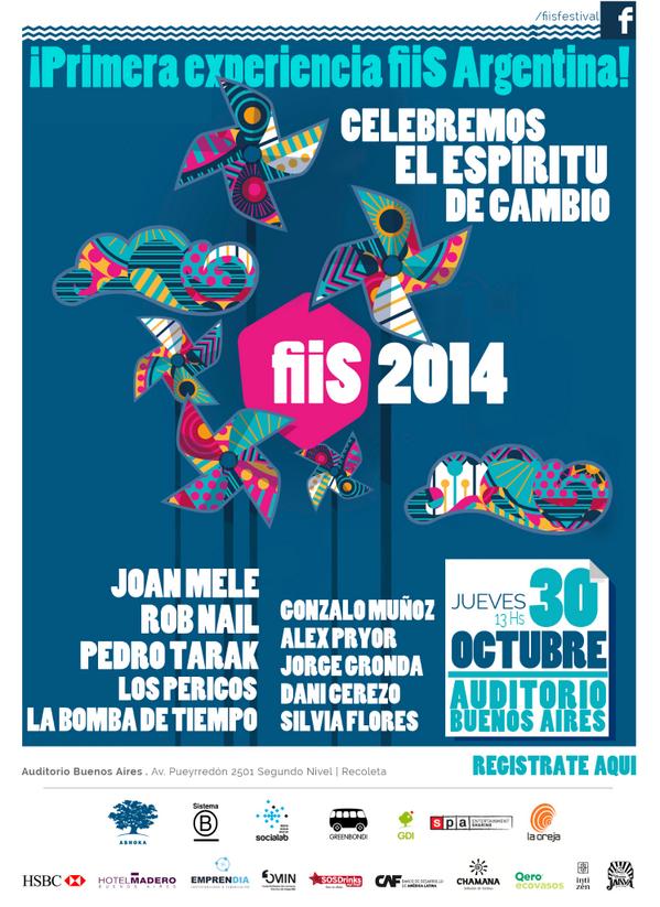 PosiblMedia's tweet image. Mañana no te pierdas el #fiiS2014!!
Un evento para celebrar el espíritu de cambio e innovación social 
@ashokaAr