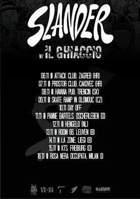 we're touring europe from november 6th with our friends Il Ghiaccio from Cesena!