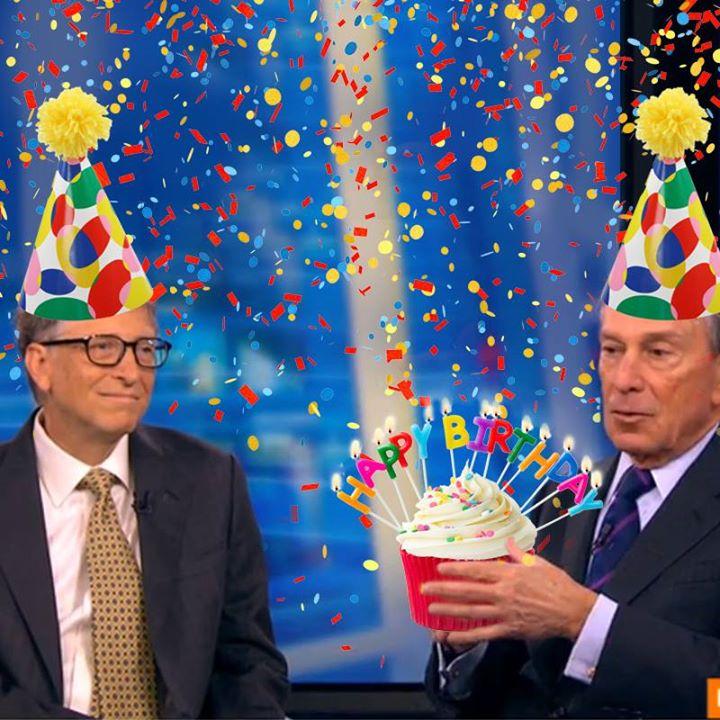 Mike Bloomberg: Happy Birthday Bill Gates - Made this for you using Microsoft Paint! 
