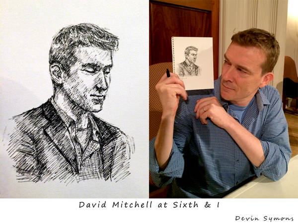 devinsymons's tweet photo. @david_mitchell regards David Mitchell @SixthandI @Politics_Prose: "The novel can allow you to do impossible things." http://t.co/skjokh1n9P
