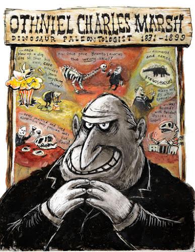 October 29, 1831: Happy Birthday  Othniel Charles Marsh (illustration by Matt Hamill)  