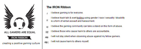 IRONRibbon's tweet photo. It starts with you! #EqualityInGaming #GameDiversity #Gamers http://t.co/emgPa8s3lX