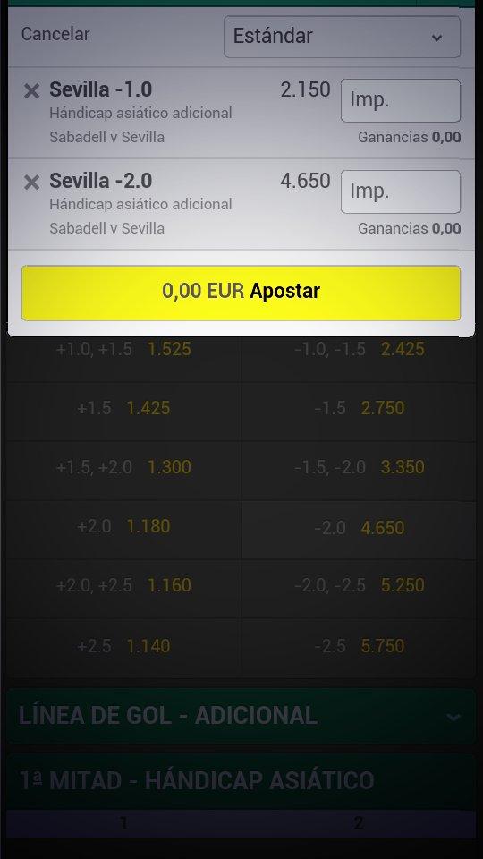 ShhPicks's tweet image. Stake 0.5     handicap -1 del sevilla
Stake 0.25   handical -2 del sevilla