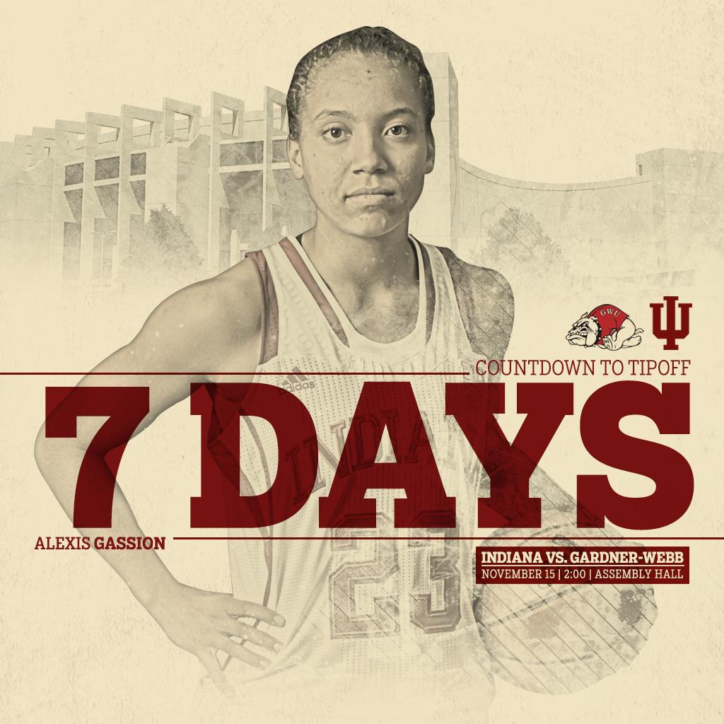 Indiana Women’s Basketball on Twitter "One week until the Hoosiers