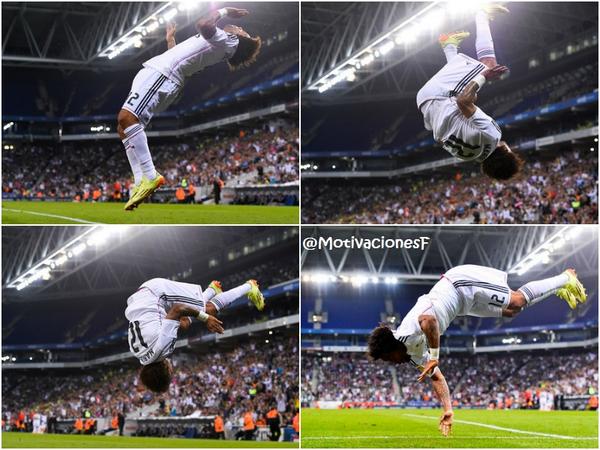 Espectacular celebración de Marcelo.