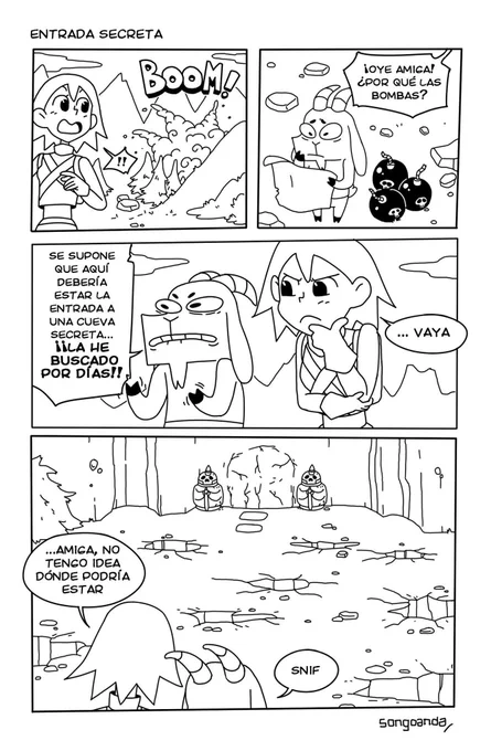 Hoy subí una nueva página de Cabra Guerrera Legendaria, el webcomic que quiero que la gente lea/vea 