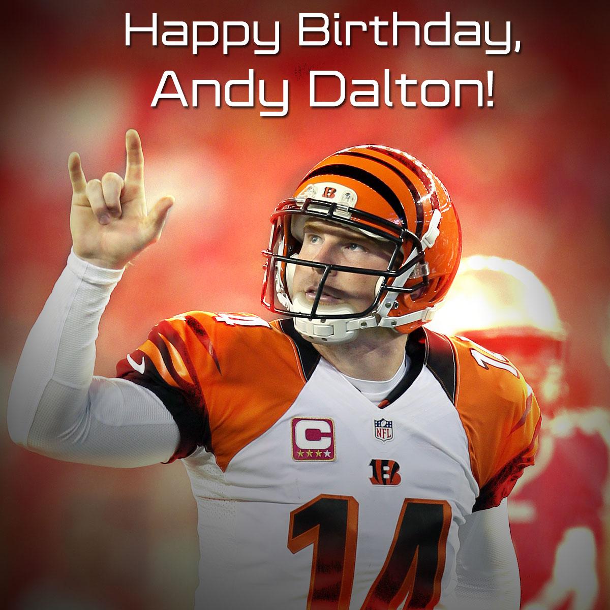 To wish Andy Dalton a Happy Birthday! 
