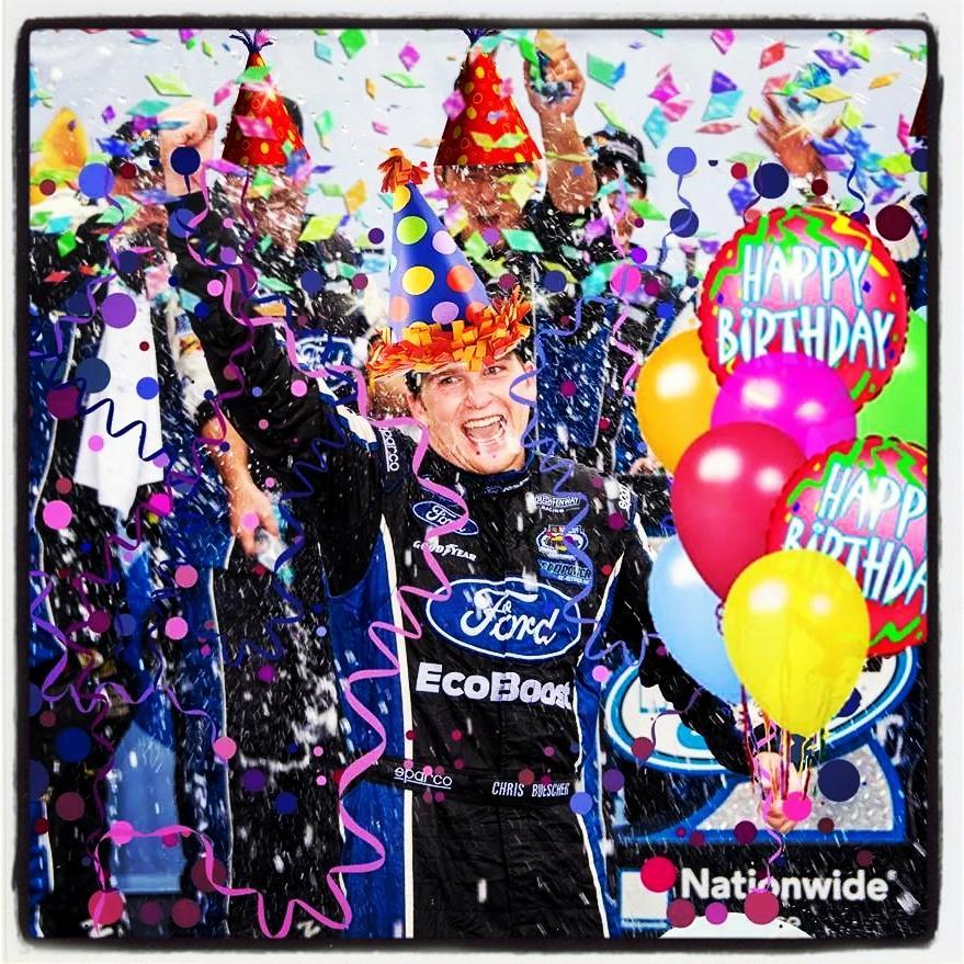 Chris Buescher a HAPPY BIRTHDAY. 