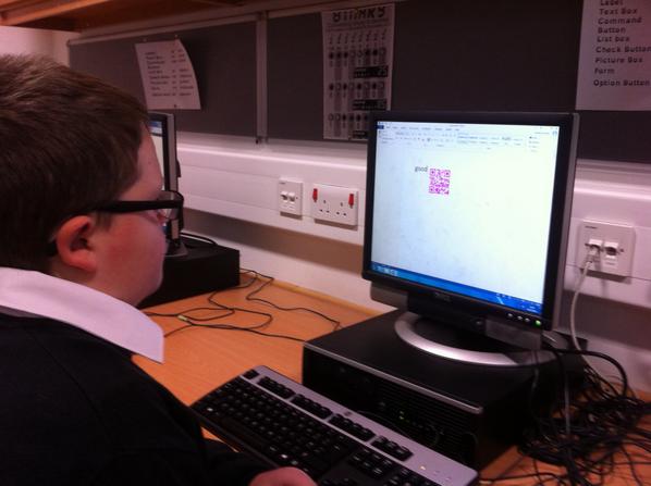 FHSComputing's tweet image. S2 Wider Achievement pupils having fun making QRCodes #computingfun #S2WA