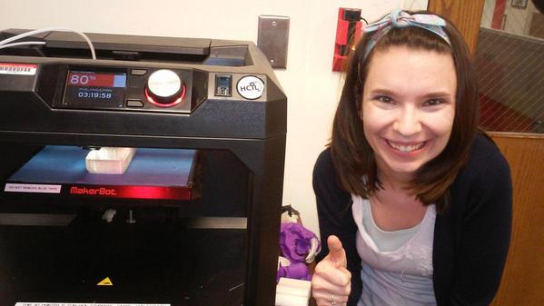 TammyUMD's tweet photo. Thx to @jonfroehlich & crew! RT @gingercberry: Checking out 3D printer designs! @UMDGradSchool @TammyUMD #STEMED16 http://t.co/OPXrlvey3D