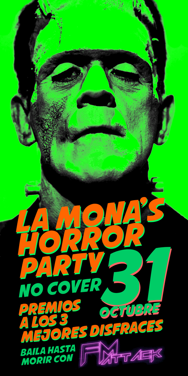 Este viernes 31 déjate venir a #LaMonaCentro con tu mejor disfraz ¡va a estar buena la party! goo.gl/bVJ1To
