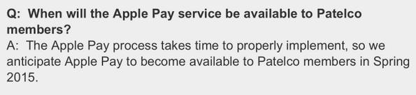 droyball's tweet image. Spring 2015?! That&apos;s so far away! At least they have a goal. @PatelcoPays 
patelco.org/News/
#Patelco
#ApplePay