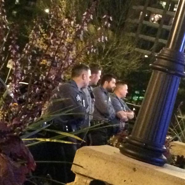 ISUPD's tweet photo. One of our fans caught KCMO's finest taking a break to see #Game7. They love #RoyalsNation as we love #cyclONEnation http://t.co/Qq83zkS74R