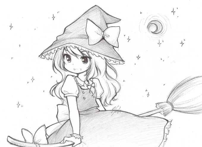 Happy Halloween from Marisa~ #Inktober 