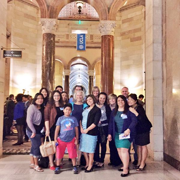 At City Hall tonight celebrating UCLA Community School being honored as Community Program of the Year! #UCLAdowntown