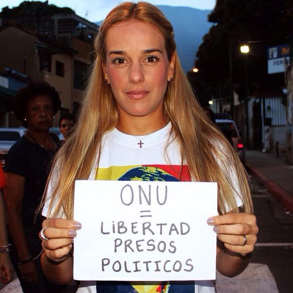 liliantintori's tweet photo. Campaña por la liberación de todos los presos por pensar distinto: #ONULibertadPresosPoliticos http://t.co/5SEWR7gV56